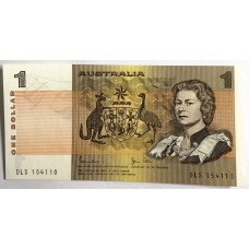 AUSTRALIA 1982 . ONE 1  DOLLAR BANKNOTE . JOHNSTON/STONE